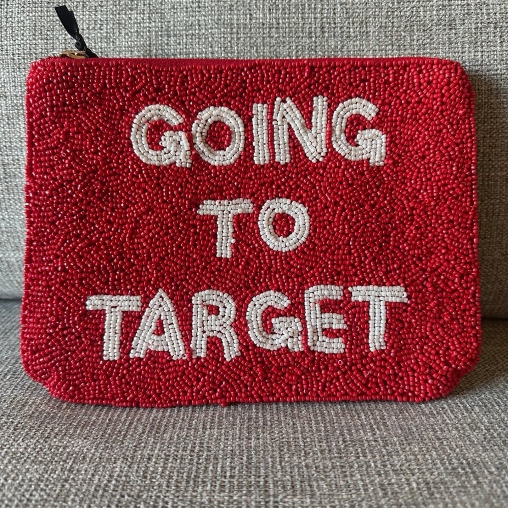 Kate Spade Red Beaded Pouch